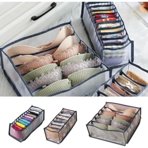 1pcs Underwear Bra Organizer Storage Box 5 Colors Drawer Closet Organizers Boxes For Underwear Scarfs Socks Bra Dropship