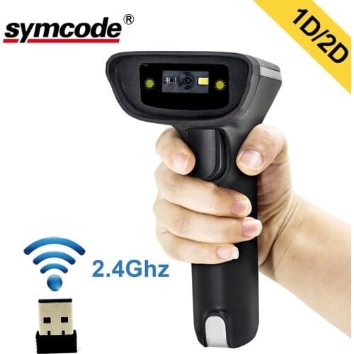 2D Wireless and Wired USB Barcode Scanner QR Code Data Matrix PDF417 Code Reader