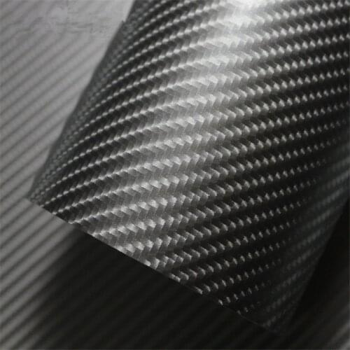 2pcs 50*150cm 4D Carbon Fiber Glossy Car Body Film PVC Interior Styling Vinyl Wrap Color Change Car Stickers Pink Black Silver