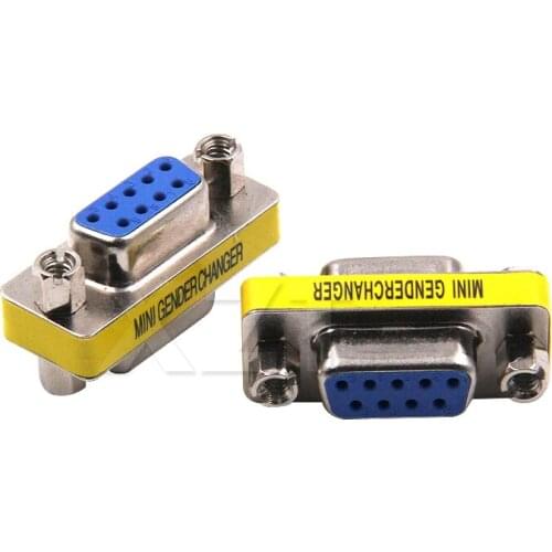 AT 5PCS DB9 serial port adapter connector conversion head VGA 9 hole on the connector RS232 NEWEAT