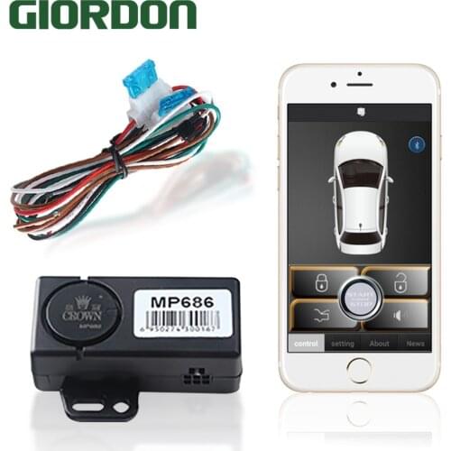 Smart phone sensor control car (Use APP) approaches the car to unlock, leaves the lock and outputs the original horn