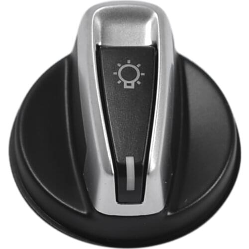 Car Chrome AUTO Head Light Switch Rotation Button For BMW 1 E88 E82 3 E90 E91 X1 E84 Head Control Konb Button Light Lamp Switch