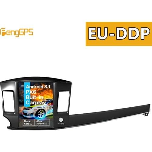 Car multimedia player For Mitsubishi Lancer 2007-2017 Stereo Radio Audio Tesla Screen Android PX6 autoradio GPS Navi DVD player