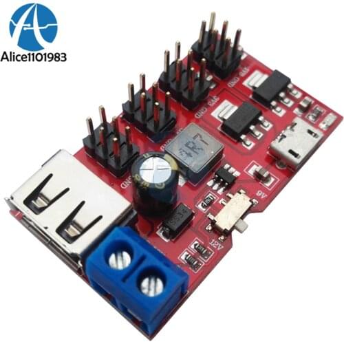 Micro USB Power Breakout DC to DC Power Module 5V to 1.8V/3.3V/5V/9V/12V Connect PC By Max 500mAh Terminal