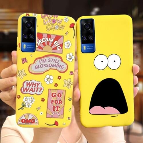For Vivo Y31 Case 6.58" Vivo Y 31 2021 V2036 Cover Coque Candy 4 Colors Paintting Anti-knock Phone Shell vivoY31 Soft Silicone