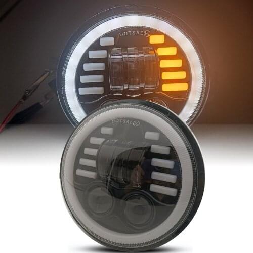 DOT Turn Signal Halo 5.75 5 3/4 LED Headlight Hi Low DRL For Dyna Sportster 883 Iron 1200 XL Refit Motorcycle Accessories