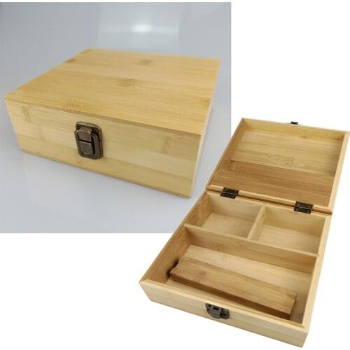 Hot Sale Cedar Wood Lined Cigar Humidor Humidifier With Hygrometer Case Box with Moisture Meter Moisturizing Device #A