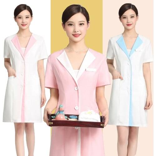 Foot therapy club technician overalls female beauty salon cosmetologist overalls custom plastic surgery hospital nurse overalls