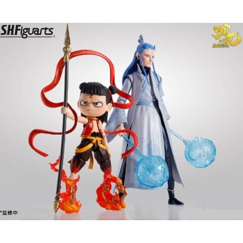 Bandai Hot Chinese Movie Anime Movie Characters Nezha Ao Bing Action Figure Limited Edition Nezha:BirthoftheDemonChild