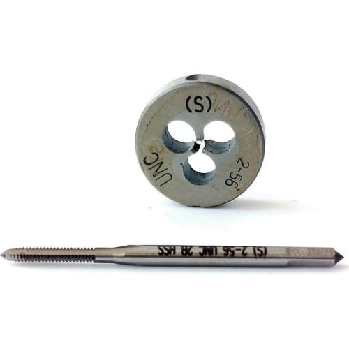 CNC 1pcs 2-56 tap + 1pcs 2-56 die, UNC British US made Right Hand Taper Brand（S