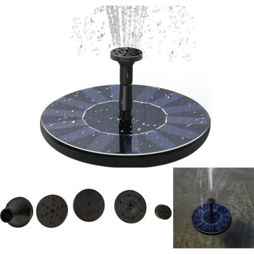 Mini Solar Water Fountain Pool Pond Waterfall Fountain Garden Decoration Outdoor Bird Bath Solar Powered Fountain Floating Water