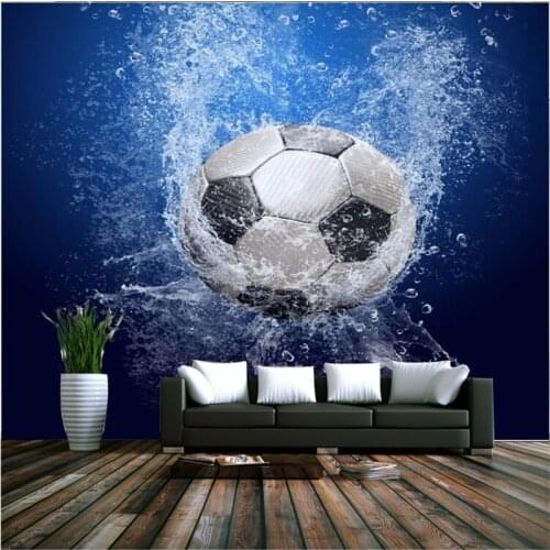 Beibehang Custom Wallpaper Non - woven Basketball Football Wallpaper Theme KTV Bar Large Fresco 3D Wall paper papel de parede