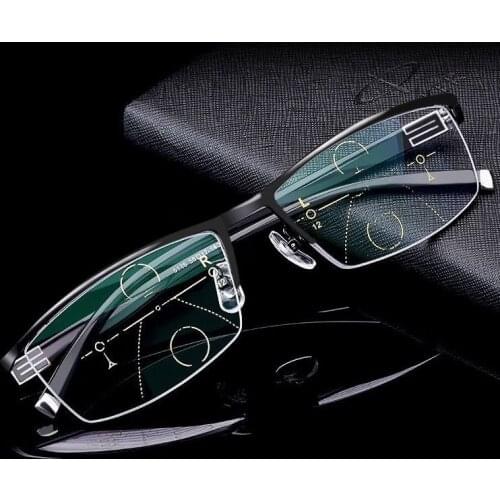 New Mens Comprehensive Myopia Correction Presbyopia Multifocal Presbyopia Glasses High Quality Presbyopia Glasses