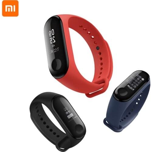 Original Xiaomi Mi Band 3 Smart Wristband Bracelet MiBand Band 3 Big Touch Screen OLED Message Heart Rate Time Smartband