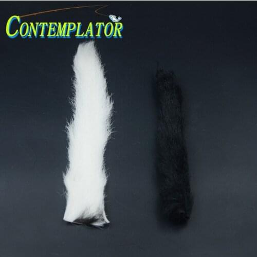 Premium 2pcs Fly Tying Calf Tail Hair Dry Fly Wings Small Trout Flies Crinkly Fur Wulff/Bonefish Flies Materials