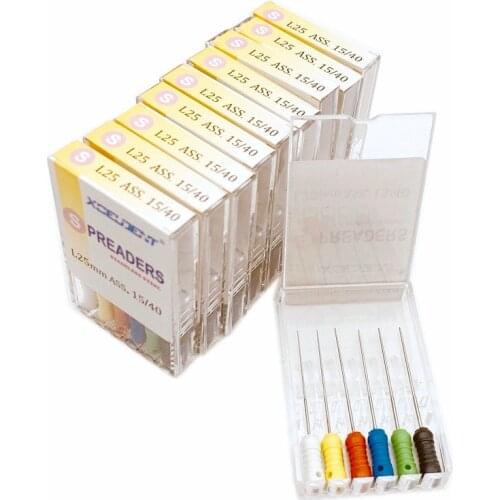 Xceldent 10packs Dental stainless steel Spreaders Dental Finger spreader for Root cleaning dentistry 21mm/25mm