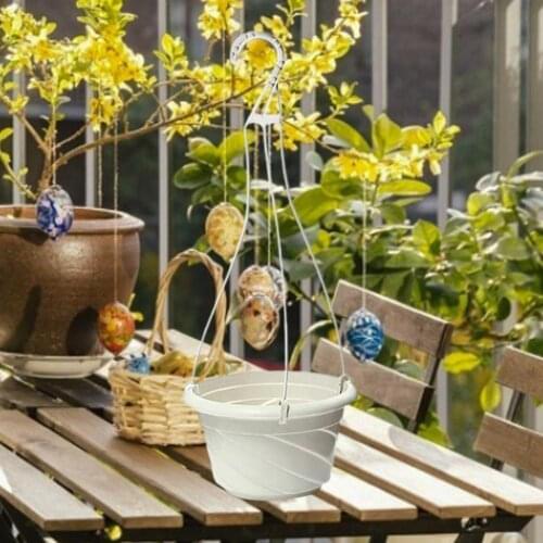 Garden Pots Planters Hanging Baskets for Plants Flower Planter Pot Basket Hanging Flowerpot Holder Garden Balcony Decorations