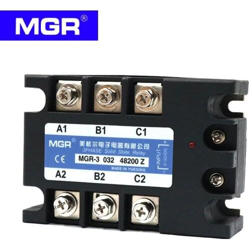 SSR 3 Phase Solid State Relay MGSSR AC-AC MGR-3 MGR3 MGSSR 380VAC A3810Z A3825Z A3840Z A3880Z A38100Z A38120Z Switch
