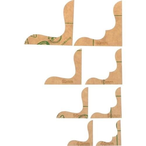 1 Set Wholesale Acrylic Leather Craft Wallet Corner Decoration Pattern Stencil Template