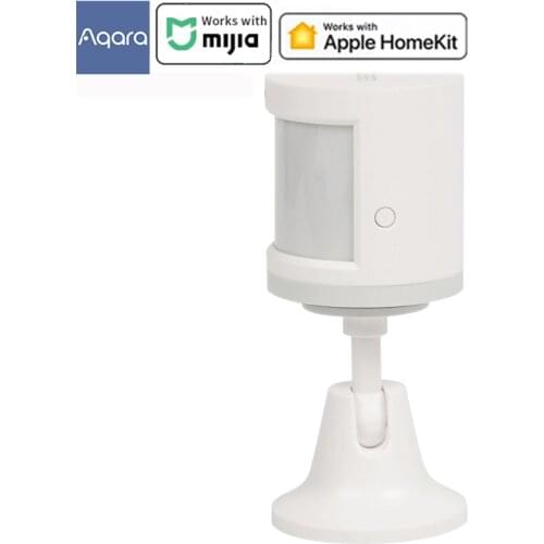 Aqara Human Body Sensor Smart Movement Motion Zigbee Light Intensity Sensor With Holder Stand Mi home App via Android IOS