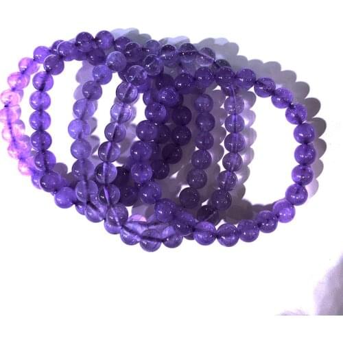 Uruguayan natural lavender crystal bracelet girl student exam string beads to earn money to help their studies