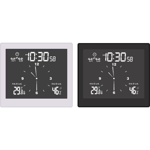 Waterproof Digital Shower Clock Humidity Temperature Bathroom Timer
