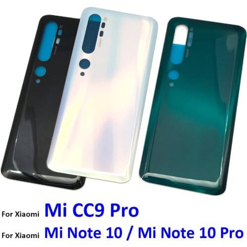 Back Battery Cover with Glue Replacement Repair Spare Parts For Xiaomi Mi Note 10 / Note 10 Pro / CC9 Pro
