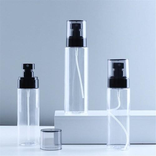 100/120/150ml Plastic Spray Bottle Transparent Oil Liquid Cosmetic Pet Empty Refill Bottle Perfume Atomizer Travel Accessories