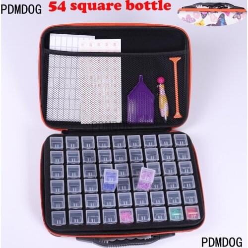 132 bottles of diamond painting box toolbox storage box protective cover handbag Diamond Painting Double Layer Storage Box