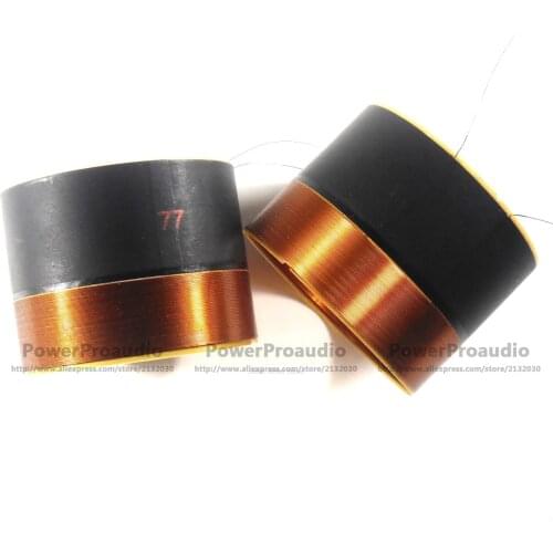2 pcs Voice Coil 77mm Glass fiber woofer loudspeaker 8 Ohm In/Out 2Layers