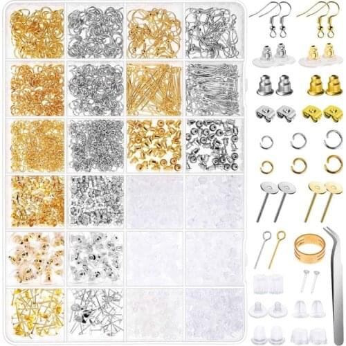 2320Pc Diy Handmade Jewelry Repair and Production, Bracelet and Necklace Material, Earplugs, Ear Pins