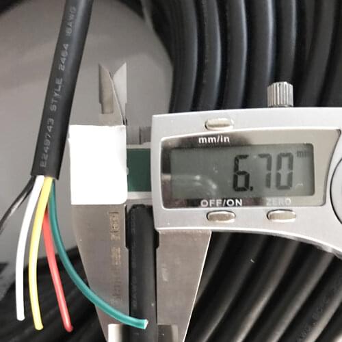 5 Meters UL 2464 2C/3C/4C/ 5C 18AWG Multi-core PVC Jacket Cable Tinned Copper Wire Audio Cable power Cable Wire