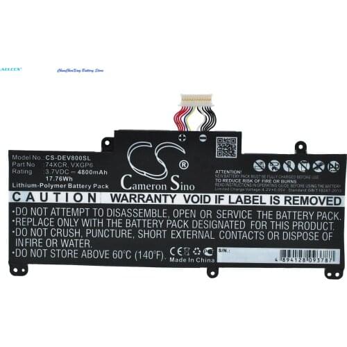 Cameron Sino 4800mAh Battery 74XCR, VXGP6 for DELL T01D, T10D-5830, Venue 8 Pro