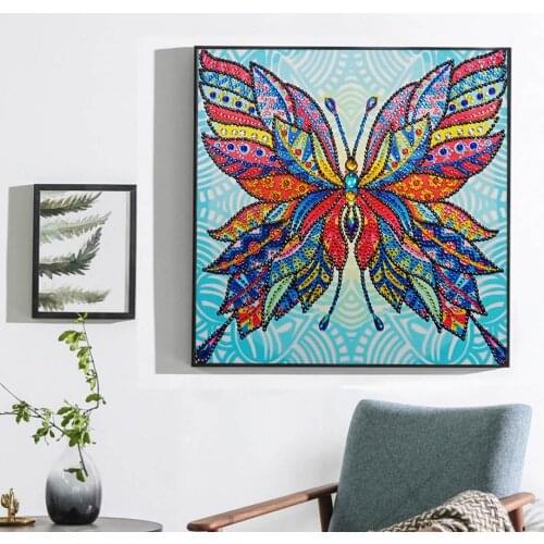 5D DIY Special Shaped Diamond Painting Butterfly Cross Stitch Embroidery Mosaic Kit Needlework Set Rhinestones Art Craft Decor