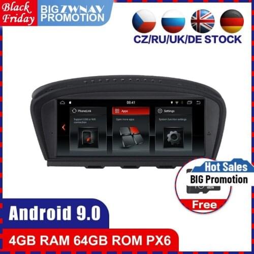 PX6 4G+64G Android 9.0 Car multimedia Player for BMW 5seris E60 E61 E63 2008 2009 2010 car Radio Audio stereo gps navi head unit