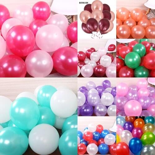 BTRUDI 100pcs Most popular 12 inches thick 2.8g pearl balloons Christmas wedding birthday party decoration high-quality balloons
