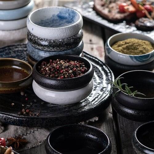 Ceramic Seasoning dish Japanese snack dish soy sushi sauce dish gravy Sauce Vinegar Jam Dishes Kitchen Small Plate dinner tray