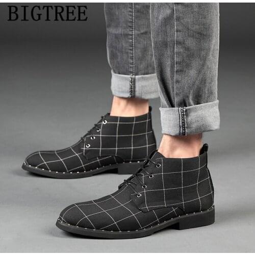 Mens Dress Boots Ankle Boots Men Coiffeur Office Shoes Men Chelsea Boots Canvas Designer Shoes Zapatillas Hombre Casual Ayakkabi