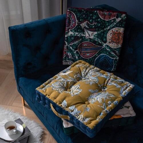 National Style Portable Seat Cushion Breathable Non-slip Butt Pads Warm Sleeping Sofa Tatami Mattress Home Decor