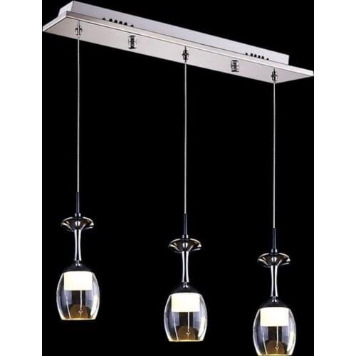 New New led Wine Glass pendant lamps high power 15W White/Warm light pendant led lamps led lustre light pendant lights