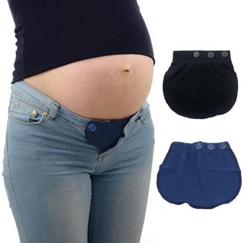 Maternity Waistband Elastic Extender Soft Pants Belt Extension Buckle Button Lengthening Pregnant Women Pregnancy Adjustable