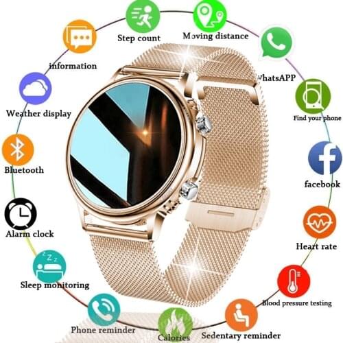 LIGE 2021 Luxury New Women Smart Watch Men Color Screen Full Touch Fitness Tracker Smart Waterproof Clock Ladies SmartWatch Men