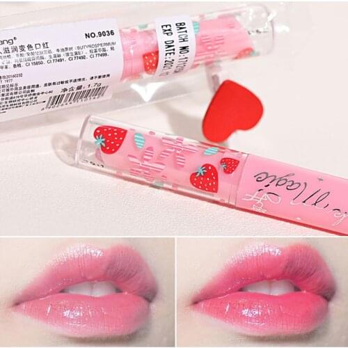 Temperature Changed Lip Balm Color Moisture Long Lasting Nourish Reduce Lip Lines Lips Care Lips