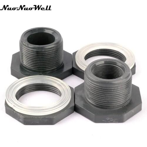 1pcs NuoNuoWell Plastic PVC 1 1/4"(40mm) Waterproof Hose Connector for Aquarium Fish Tank Joint Water Tank Pipe Adapter Parts