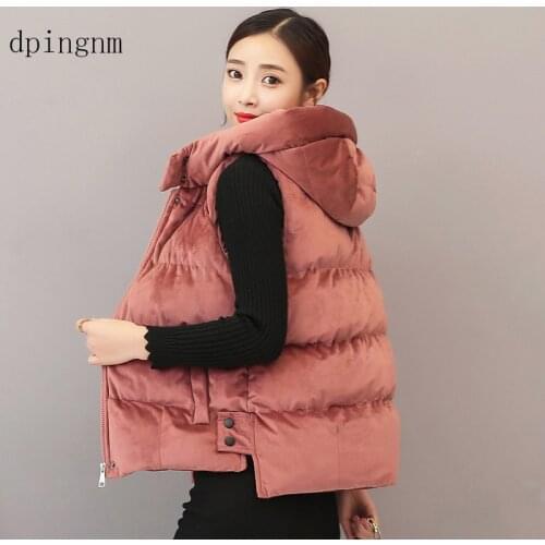 2018 Bodywarmer Women Vest Winter Cotton Vest Coat Women Solid Color S-3XL Famale Top Quality Vest Sleeveless Jacket