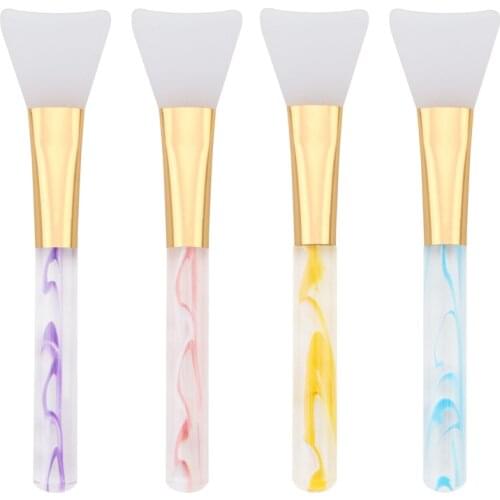 1Pcs Professional Silicone Face Mask Brush Soft Head Makeup Brush Facial Gel Mud Mixing Facial Mask Brush Cosmetic Tool