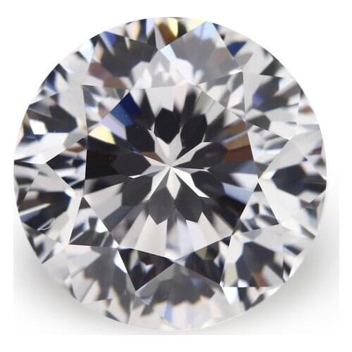 5Pcs 3~20mm Loose CZ 9 Hearts And 1 Flower Cut 5A Quality White Cubic Zirconia Crystals Beads Stone Synthetic Gemstone