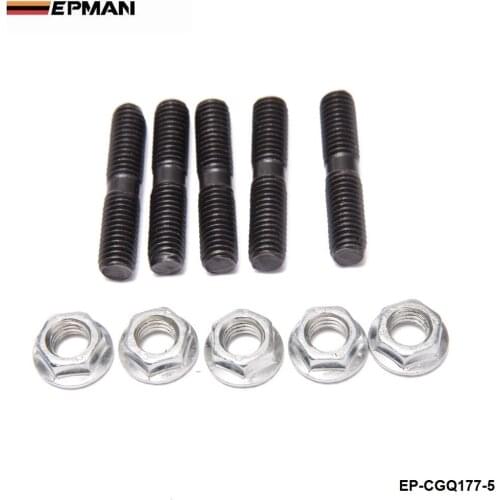 5 x Turbo Stud & Lock Nut Kit M8x1.25 For Nissan Turbo Garrett GT25 GT28 T28 EP-CGQ177