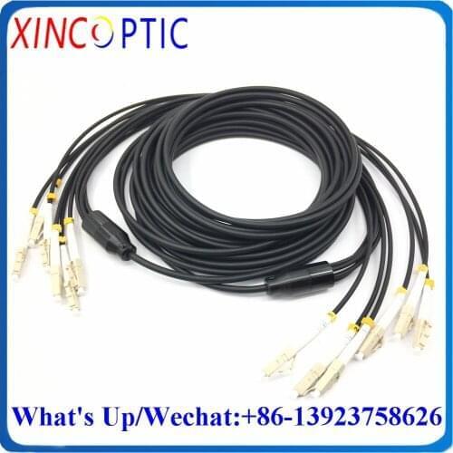70M,6Core OM3-150 70Mts ST/FC/SCLC-LCUPC 6F Multimode LSZH/TPU 4.5mm Black Armored 6C Fiber Optic Patch Cord/Leads Cable Jumper