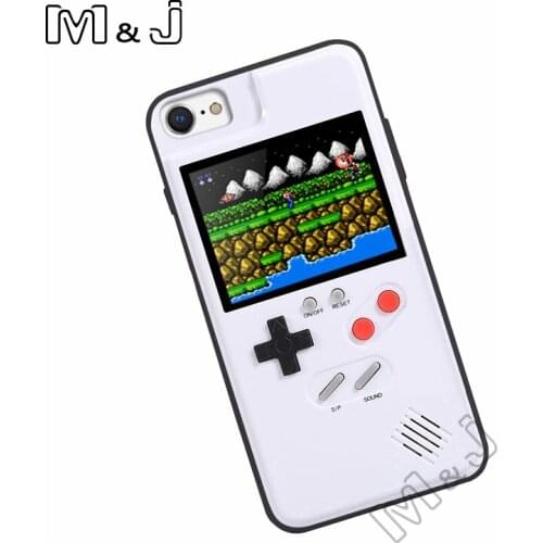 Retro Teris Game Phone Case for iphone 11 12 pro X Xs Max XR 6 7 8 Plus 3D Video Full Color Display Gameboy Cover